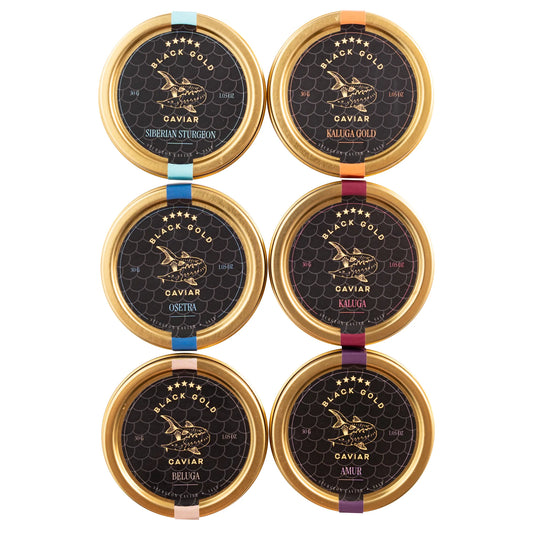 Discovery Caviar Set (6 species, 1.06 oz of each type)